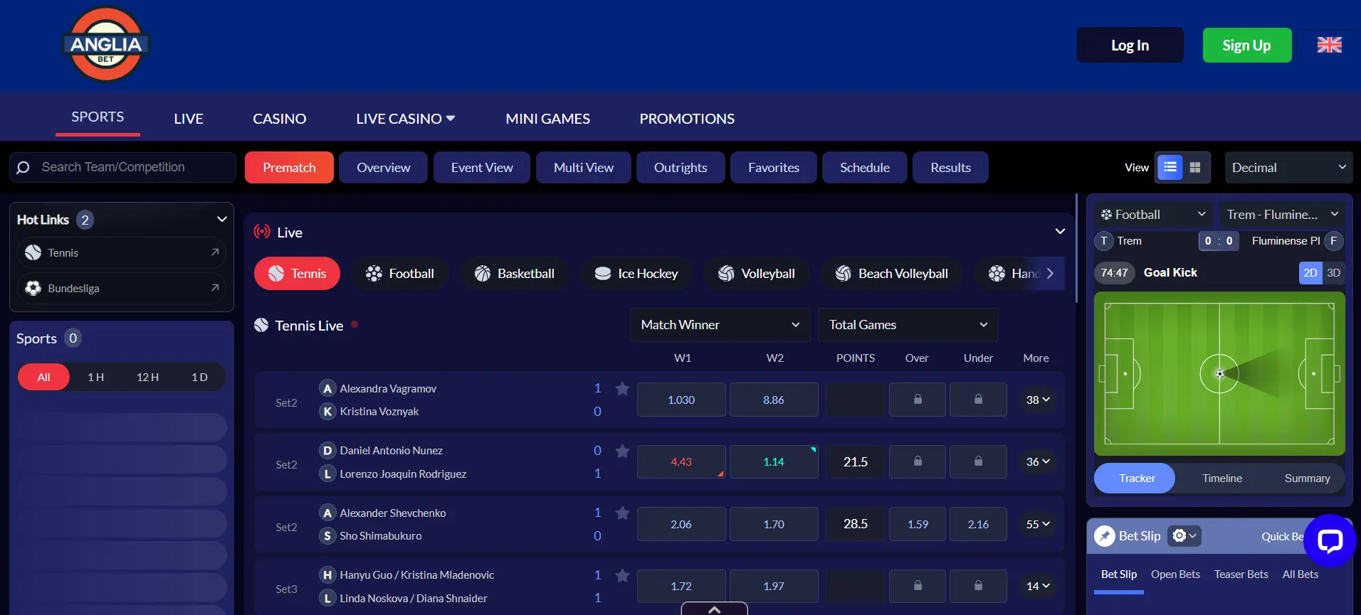 Angliabet Sports Betting